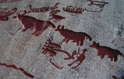 Scena di caccia da Protohistoric
